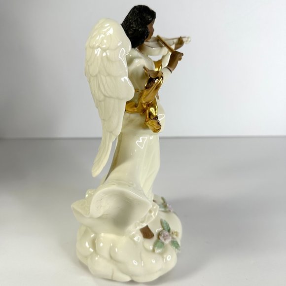 African American Vintage Angel Ceramic with Lyre/Violin (Musical) - Picture 7 of 10